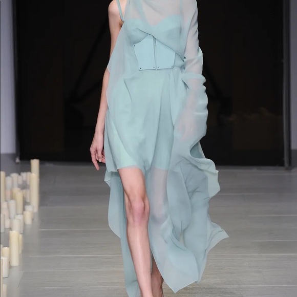 Marios Schwab Chiffon Gorgeous RARE 2014 Collection Dress - Picture 3 of 3